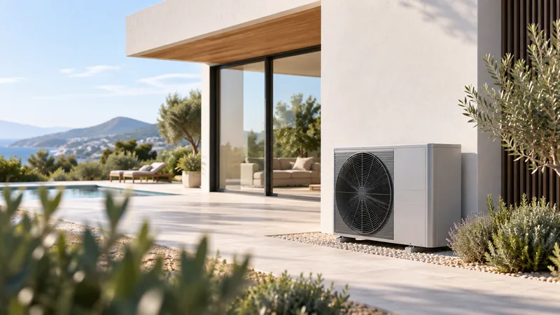 Vivienda contemporánea con sistema de aerotermia